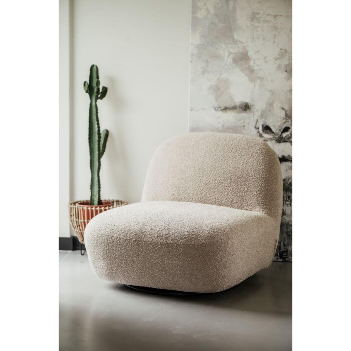 FOTEL OBROTOWY ZEN BEŻOWY