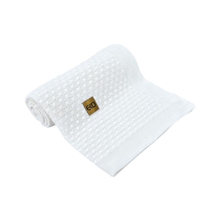 Kocyk bambusowy dla dziecka BIAŁY