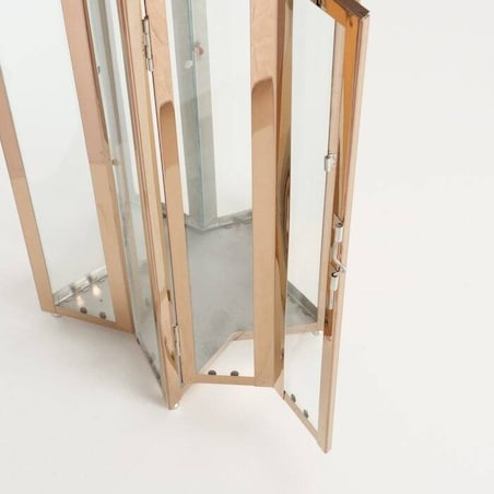 Lampion różowo-złoty gwiaździsty HOSHIZORA 41,5x22 cm