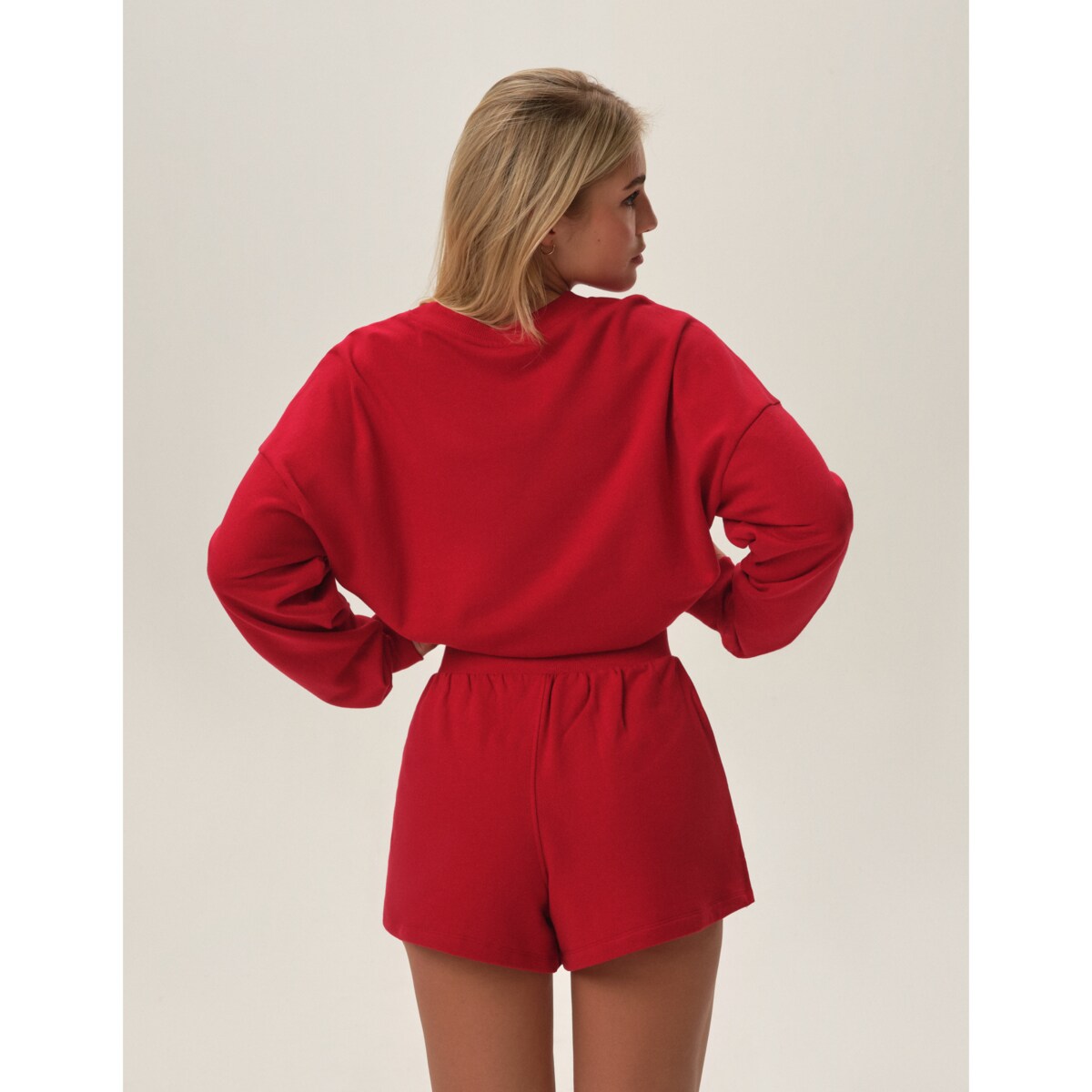 Piżama Fawn 41900-33X Czerwona Czerwony, XL