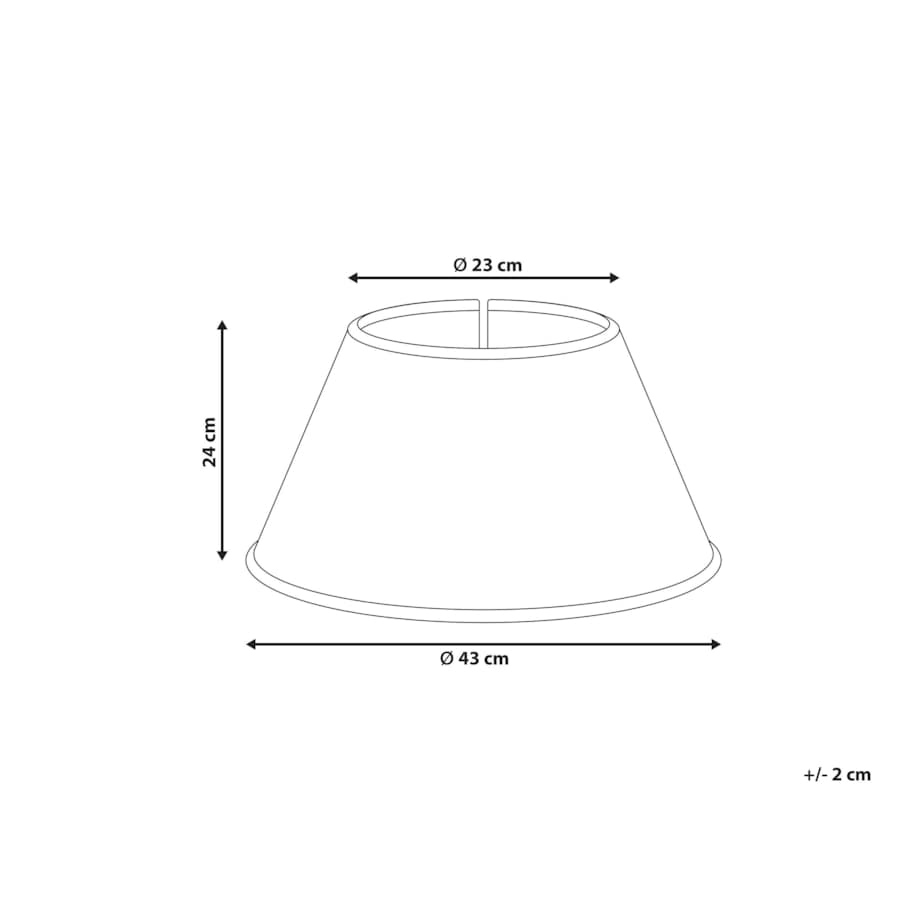 Osłonka pod choinkę HIVER Trawa morska Biały 43 cm