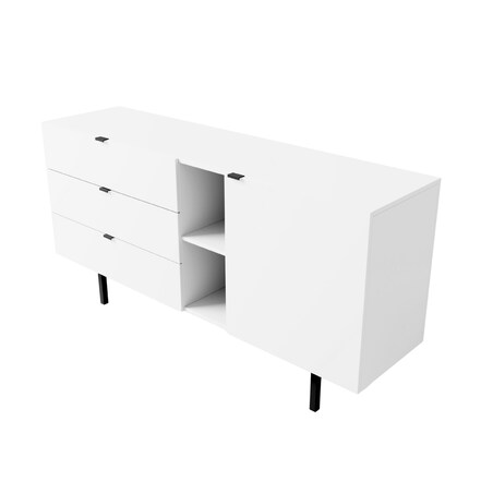 Biała komoda z szufladami Skandica MYWAY / szer. 160 cm