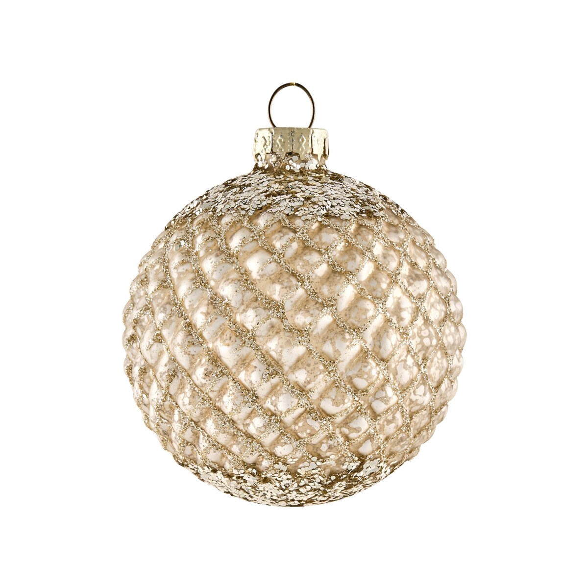 Zestaw 35 bombek FROSTING Szkło Kolorowy