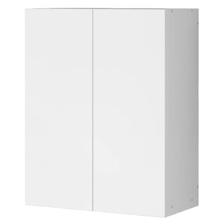 Szafka łazienkowa wisząca biała 2-drzwiowa nowoczesna ścienna 3 półki 80 cm