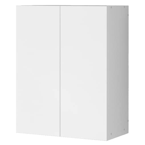 Szafka łazienkowa wisząca biała 2-drzwiowa nowoczesna ścienna 3 półki 80 cm