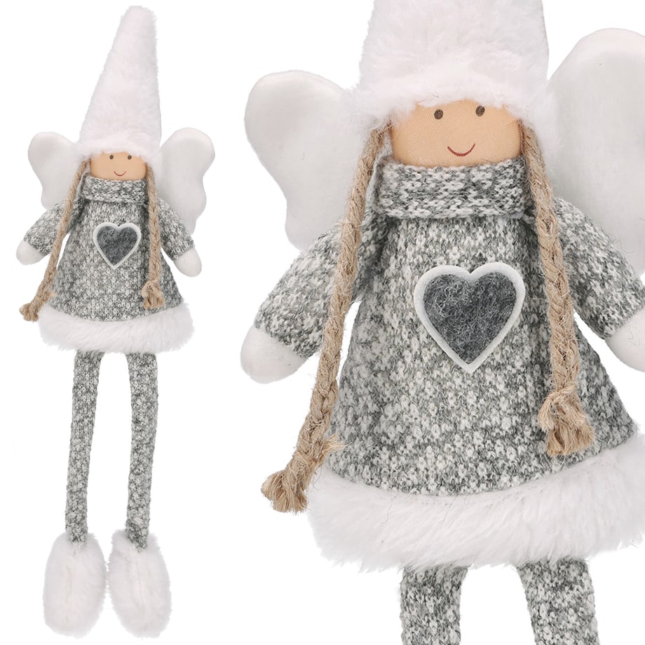 SKRZAT świąteczny aniołek gnom na święta figurka