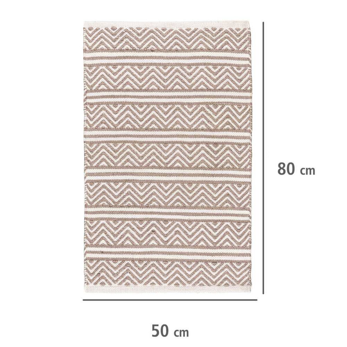 Dywanik łazienkowy SHAKI, poliester z recyklingu, wzór etniczny, WENKO