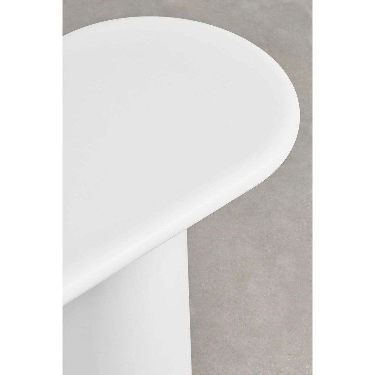 Konsola z cementu, biała Noemi 150 cm