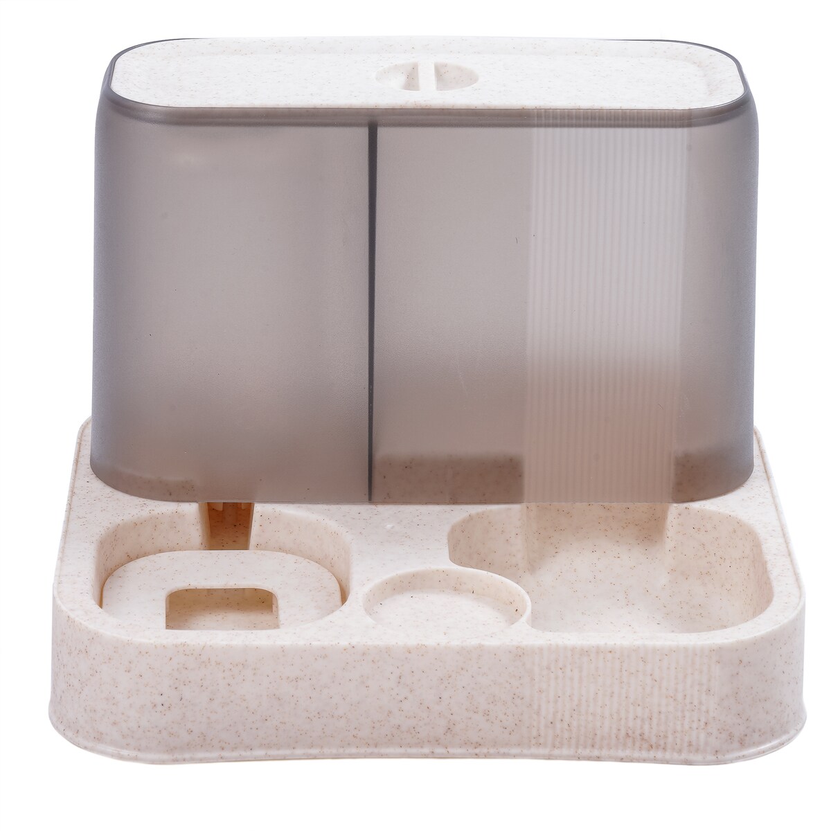 Dozownik Na Wodę I Karmę Dla Kota Psa Zwierząt Podajnik 2W1 Zestaw Misek