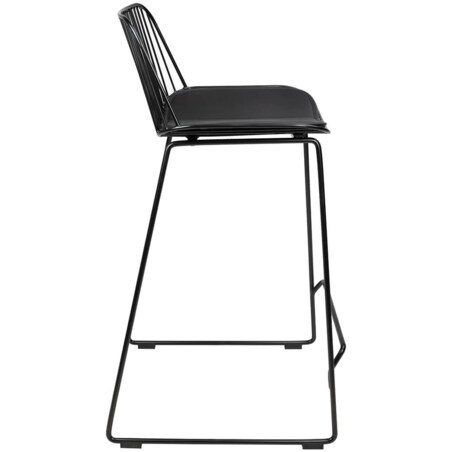 Krzesło barowe Miles MC-176H.76 druciane industrial czarne