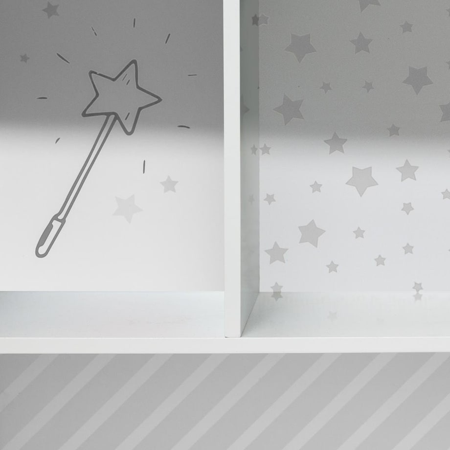 Regał na zabawki DOMEK, 7 przegródek