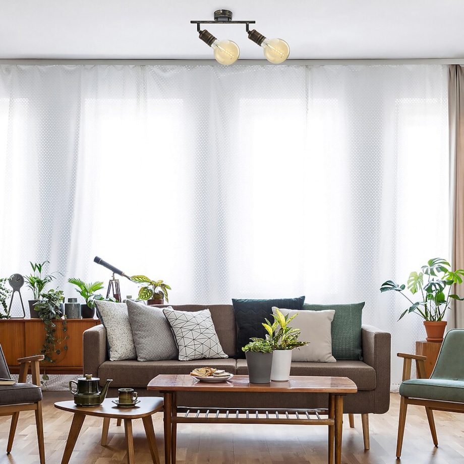 Reflektorki złote antyczne Fidel 3215 przysufitowa lampa do kuchni