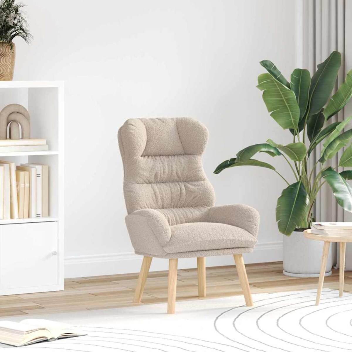 vidaXL Fotel relaksacyjny Jasnoszary 69 x 74 x 93 cm tkanina