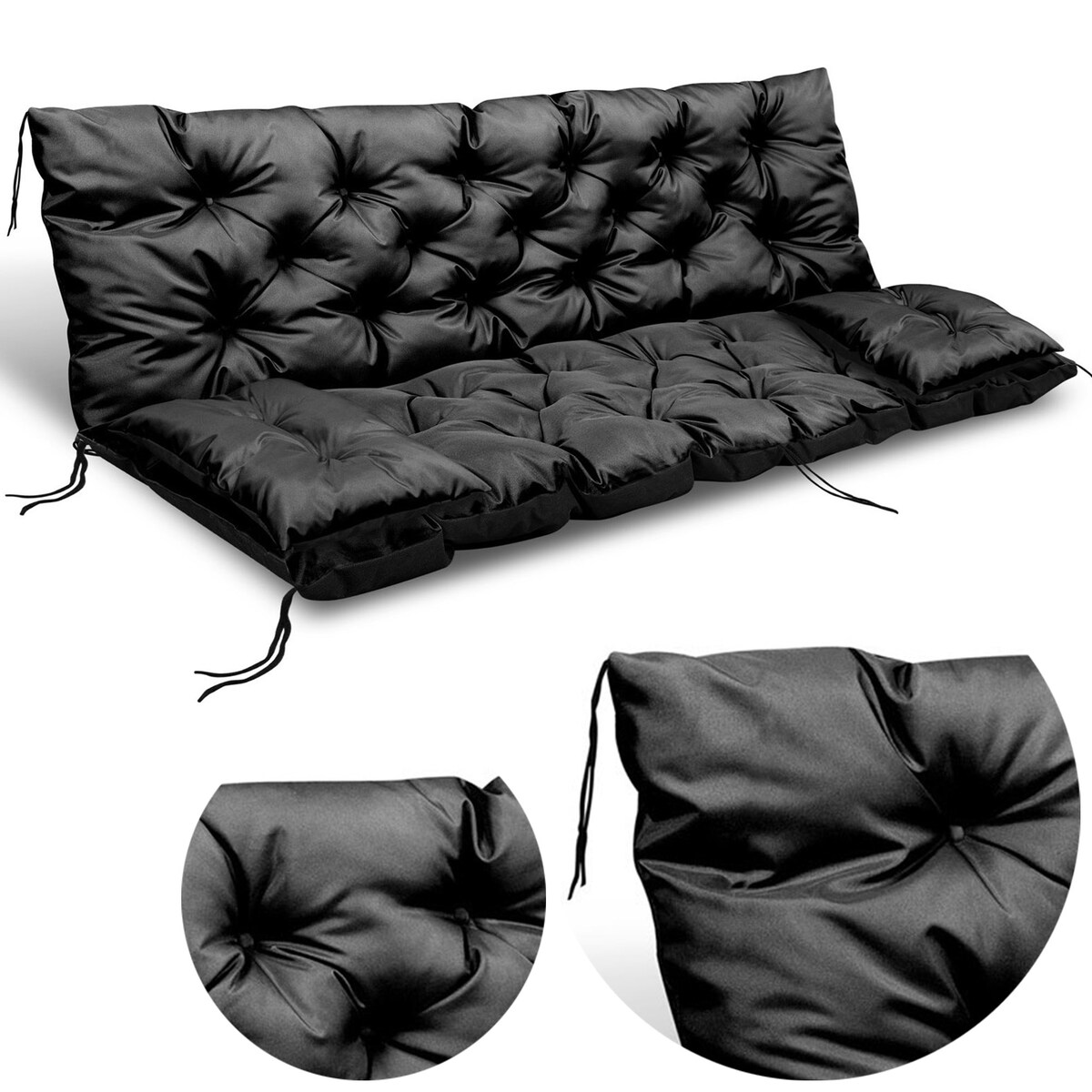 Poduszka Na Huśtawkę Ogrodową Ławkę 180X60X50Cm + 2 Poduszki Ogrodowa