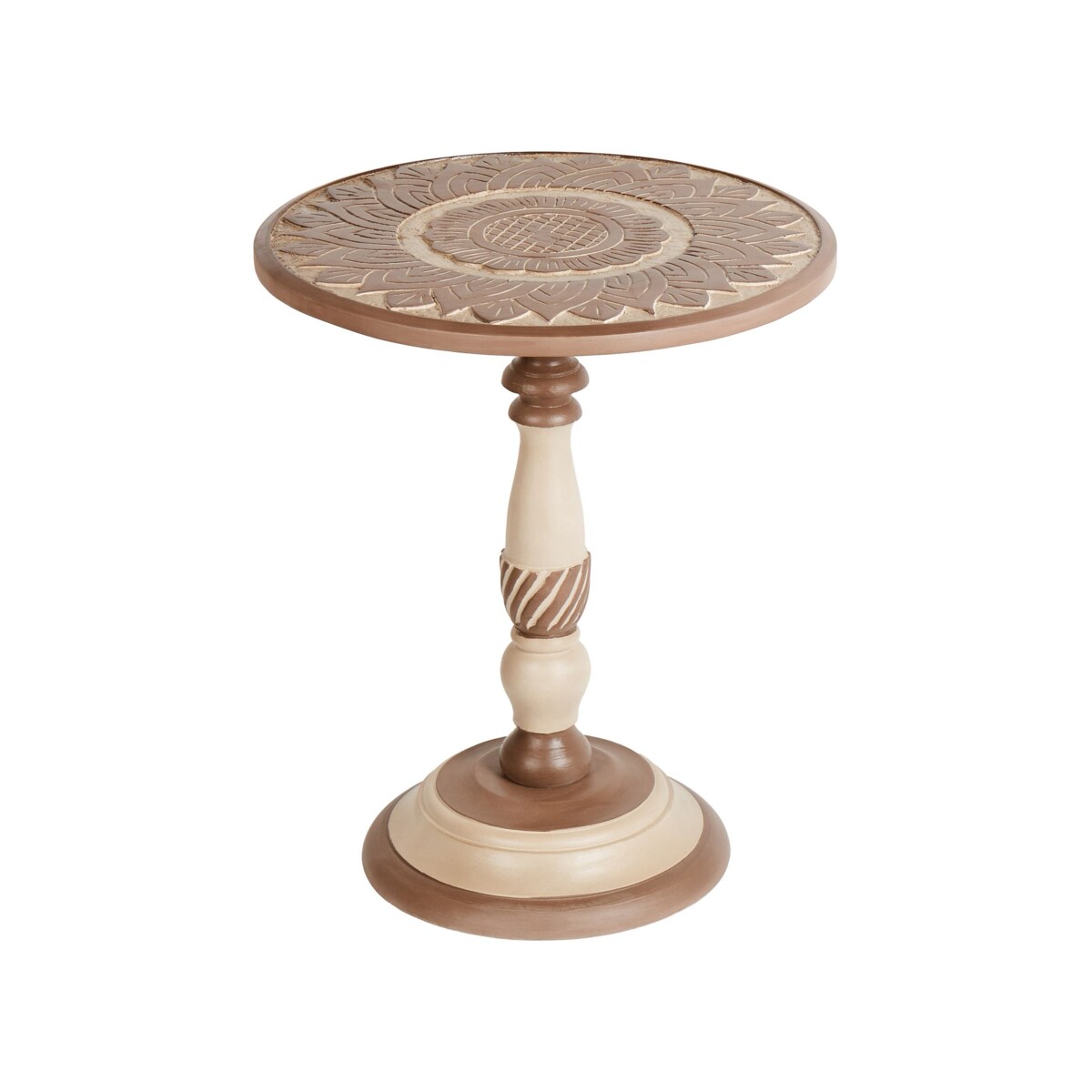 Stolik pomocniczy drewno mango ciemne EULO