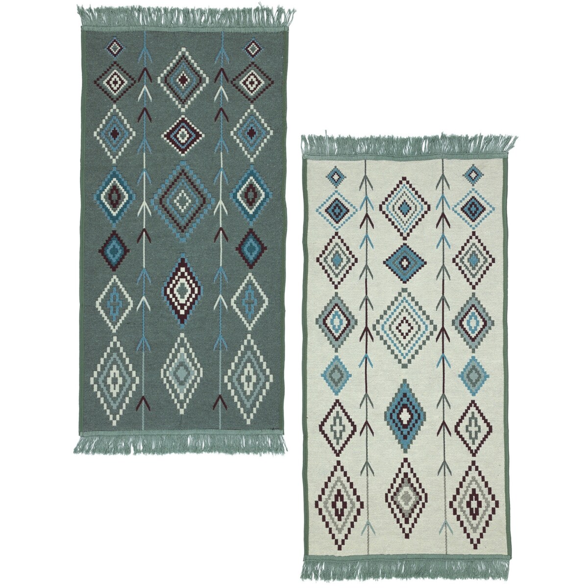 Dywan Kilim Nord 60x120 cm e-floor Aztecki miętowy