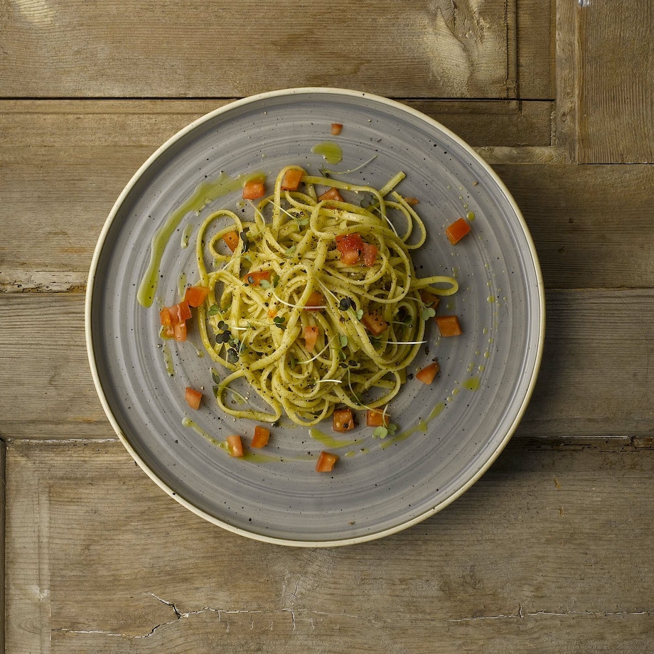 Taca porcelanowa Stonecast Peppercorn Grey, 300x90mm