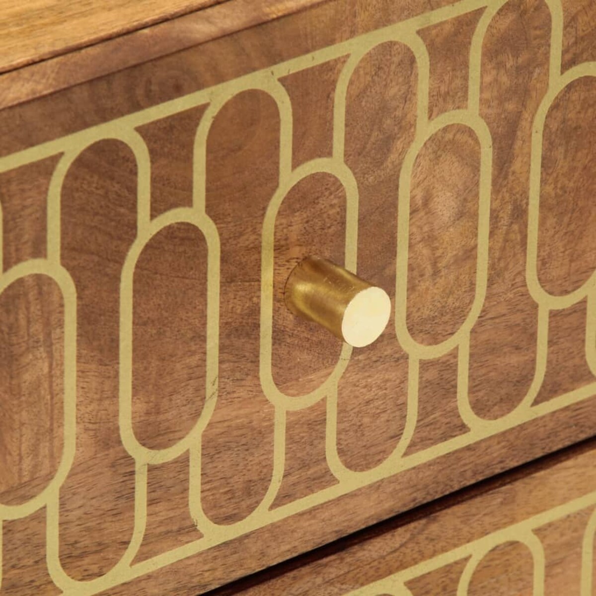 vidaXL Szafka nocna, 40x33x46 cm, lite drewno mango