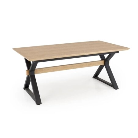 Stół rozkładany HENRY 180(300)x100 dąb naturalny/czarny