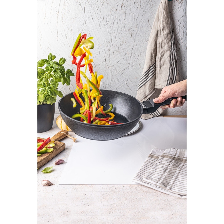 Patelnia głęboka z powłoką marmurową non-stick 24cm indukcja KLAUSBERG