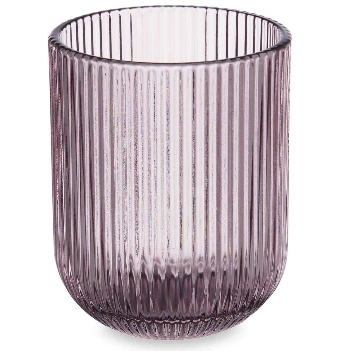 Niskie szklanki do wody LINES z ryflowanego szkła, zestaw 6 sztuk, 270 ml