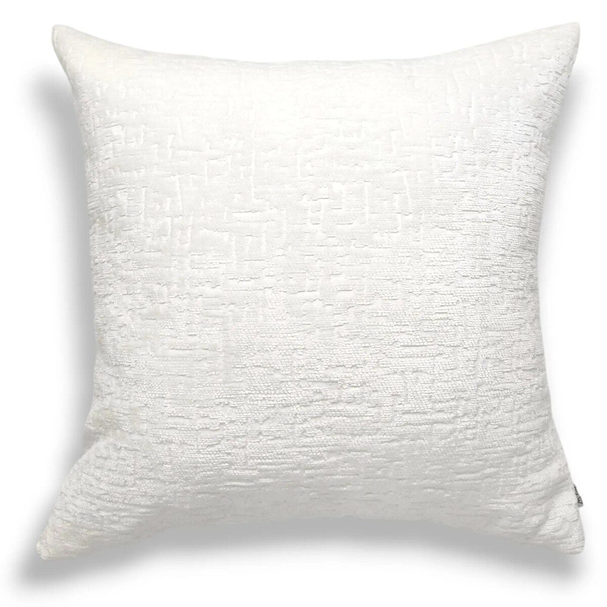 Duża biała poduszka 50x50 Bess - waniliowa biel