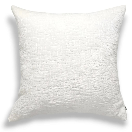 Duża biała poduszka 50x50 Bess - waniliowa biel