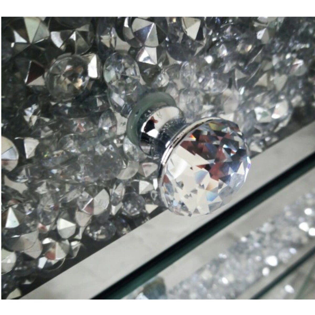 Lustrzana komoda z kryształkami Milion Diamonds Premium Glamour 125x73x40