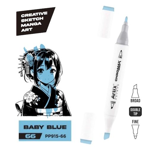 dwustronny marker kreatywny artix pp915-66 baby blue