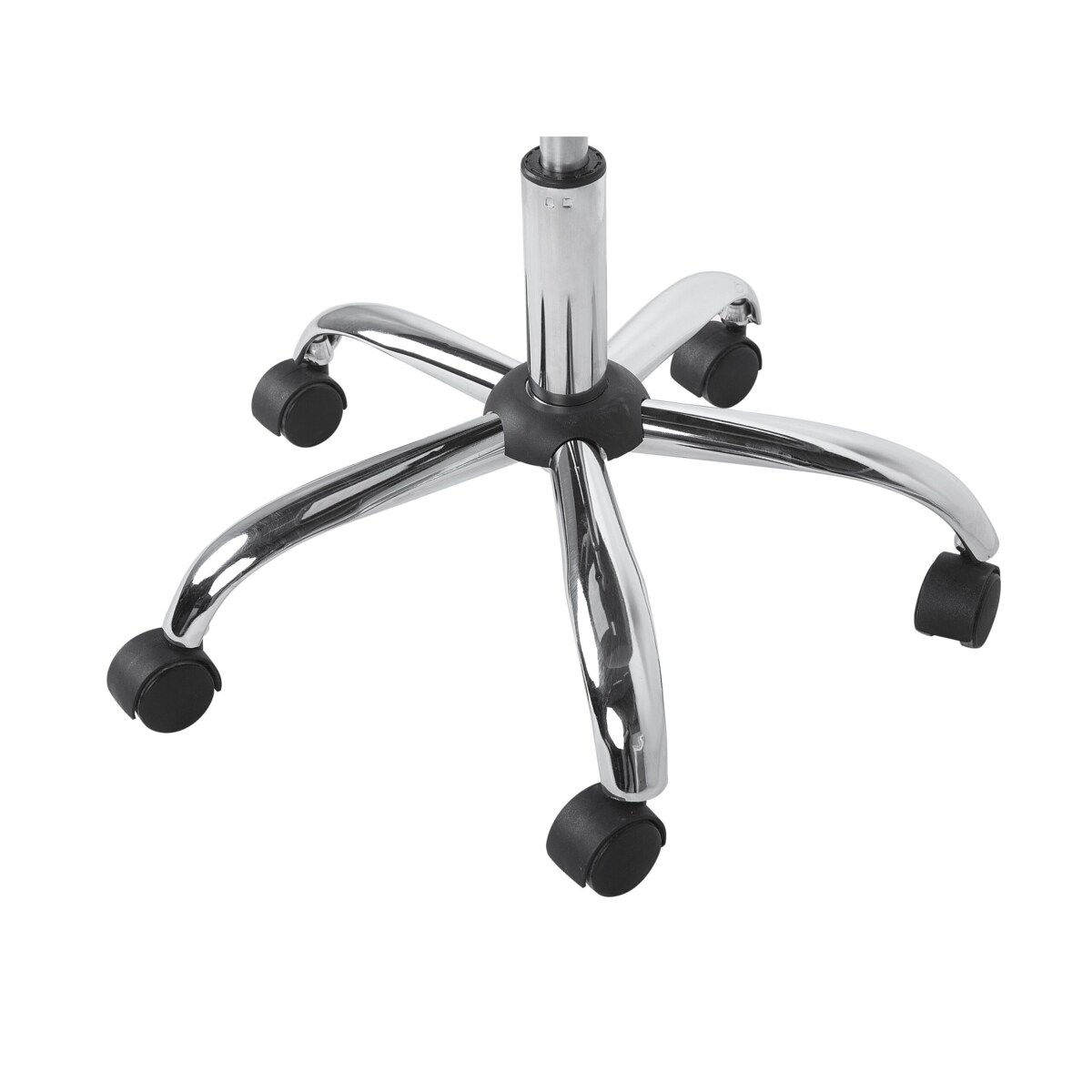 Krzesło biurowe regulowane welurowe szare SELMA