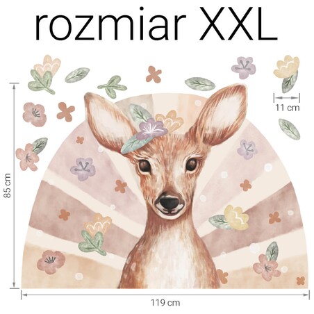 Naklejka na ścianę Sarna xxl