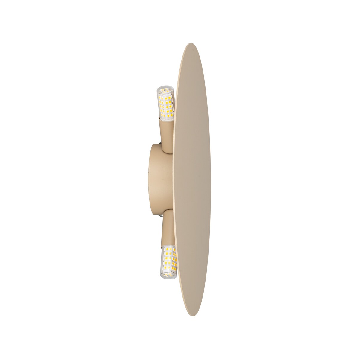 Lampa ścienna kinkiet TK Lighting LUNA SABIA 300 beżowa 30x30 cm 3xG9 nowoczesna do salonu sypialni