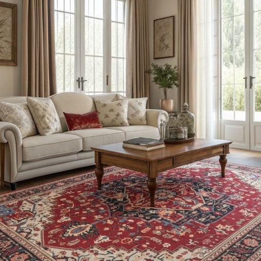 Dywan Klasyczny Sereno 300x400 cm Velvet Czerwony