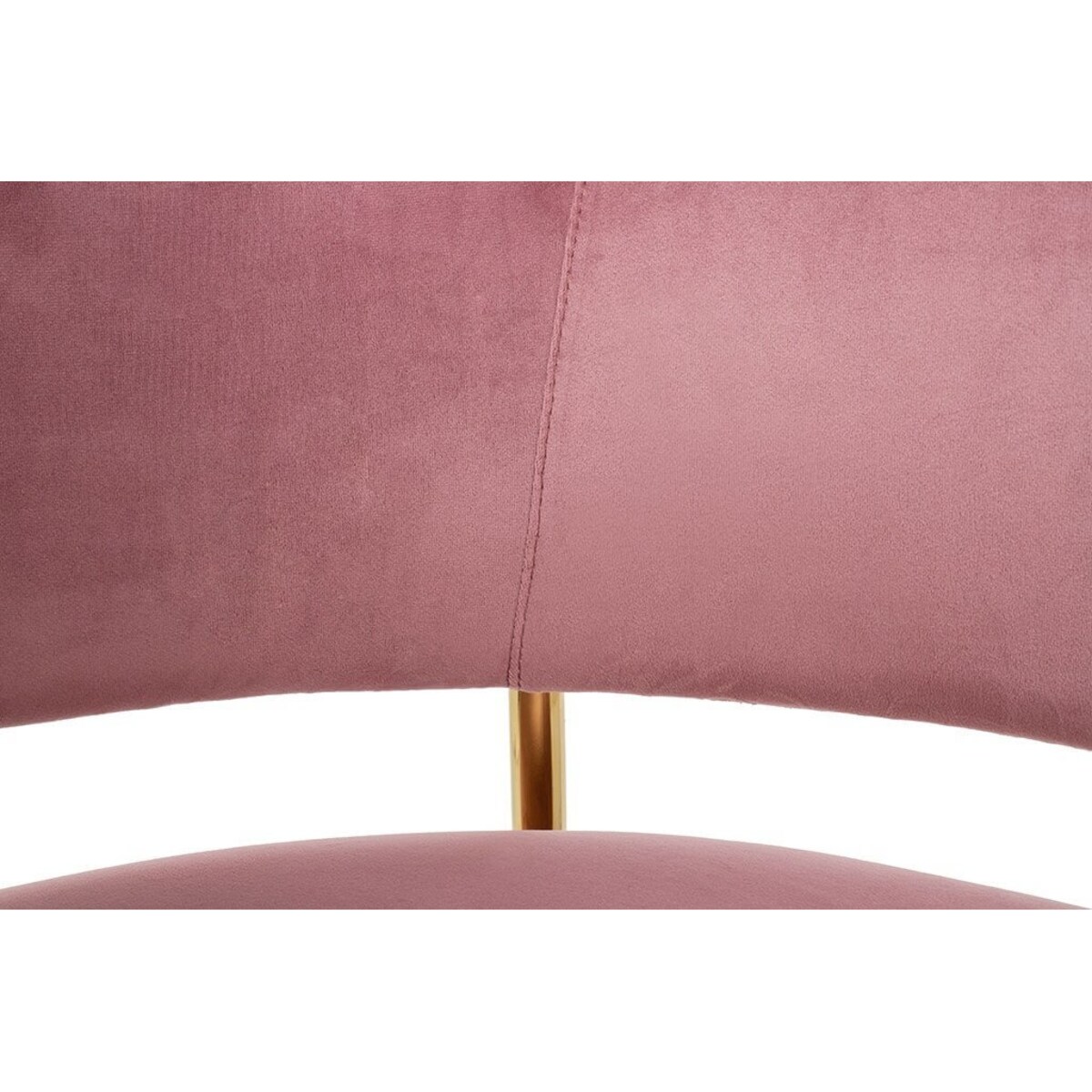 Krzesło Delta 65 KH1301100123 z welurowym siedziskiem różowe