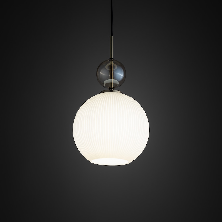Lampa Wisząca Tk Lighting Sophia Big E27 Biały Klosz Koniakowa Kulka