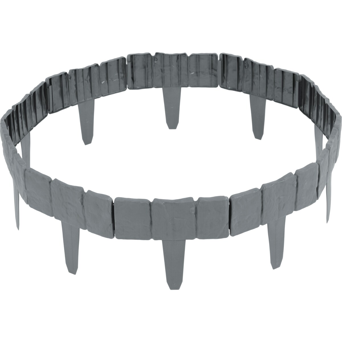 Palisada ogrodowa obrzeże ogrodowe trawnikowe szare Plonos tworzywo płotek 250 cm