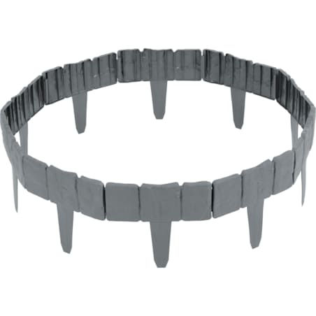 Palisada ogrodowa obrzeże ogrodowe trawnikowe szare Plonos tworzywo płotek 250 cm