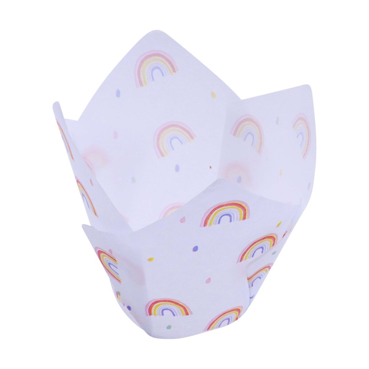 PME Papilotki tulipanowe do muffinek - motyw tęczy (24 sztuki)