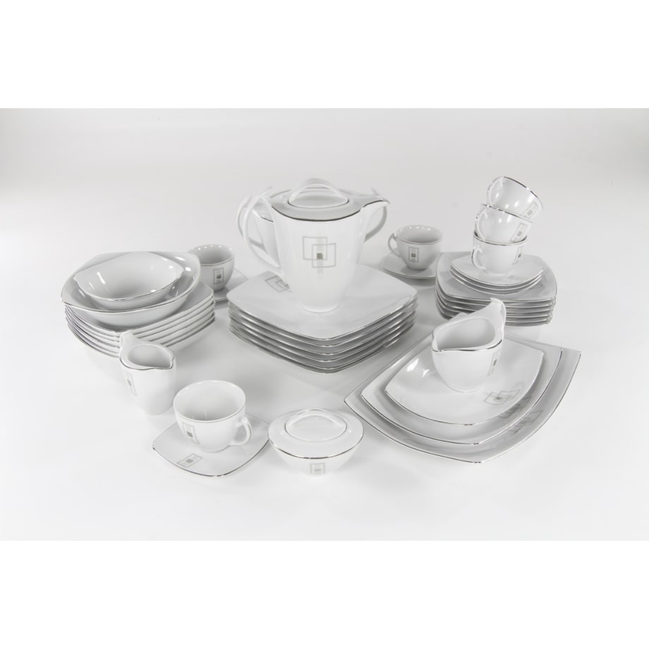 Serwis obiadowy dla 12 osób 44 el. Akcent Arna E635