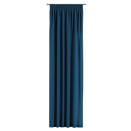Zasłona na taśmie marszczącej 1 szt. 130x260 ocean blue (morski niebieski)