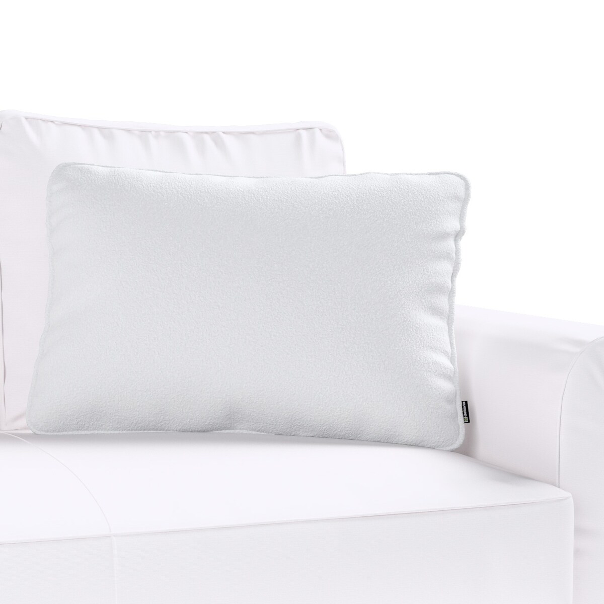 Poszewka Gabi na poduszkę prostokątna 60x40 biała bukla