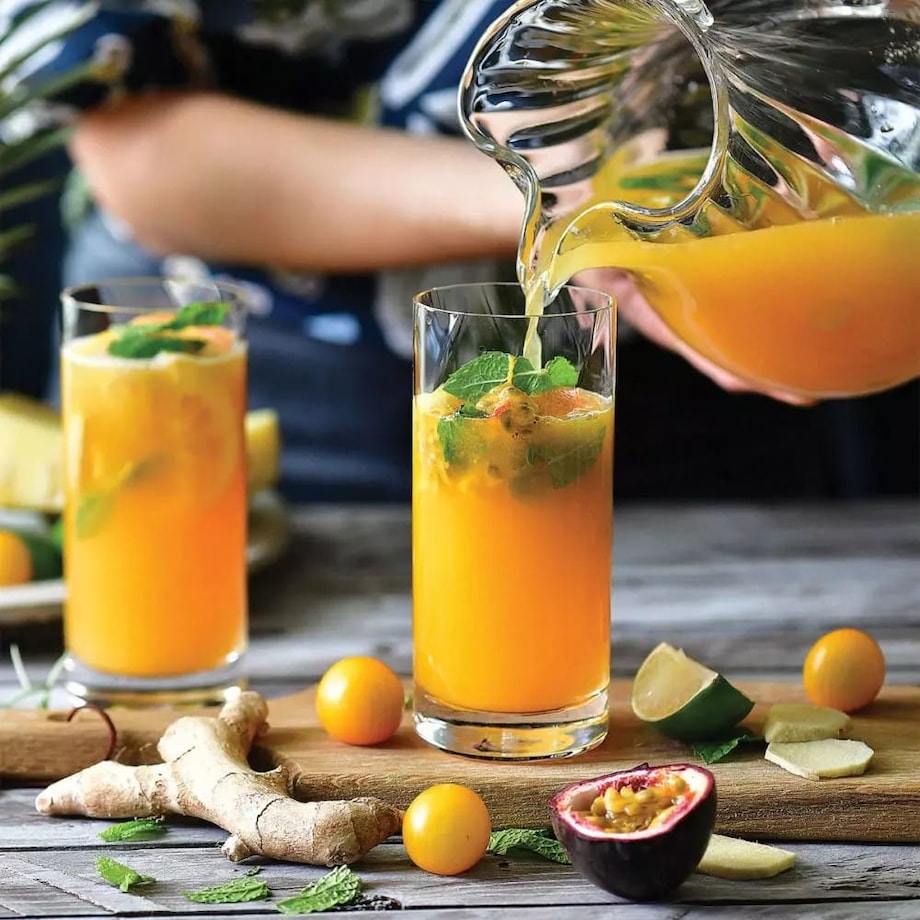 Szklanki do Drinków Wody Napojów 6 x 380 ml Romance Krosno Design z Optykiem