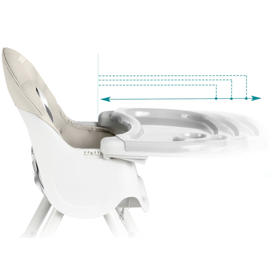 Krzesełko do karmienia milo dla dzieci składane tacka Ricokids + śliniaczek