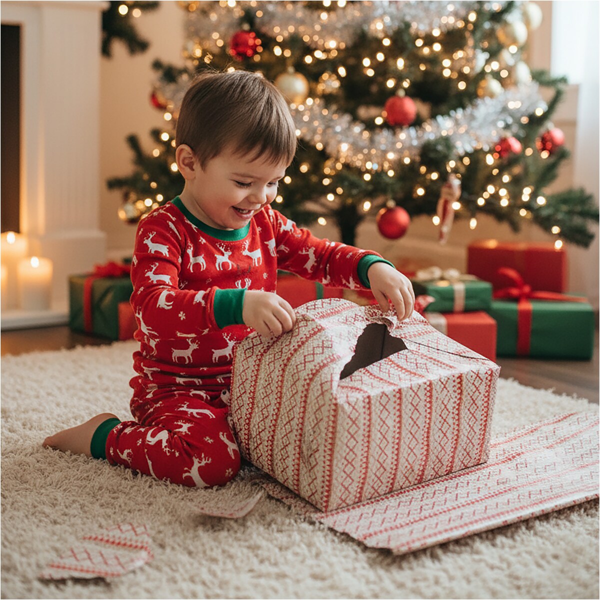 Papier Prezentowy Do Pakowania Prezentów 25 m MEGAROLKA Świąteczny Do Paczek Boże Narodzenie Ozdobny