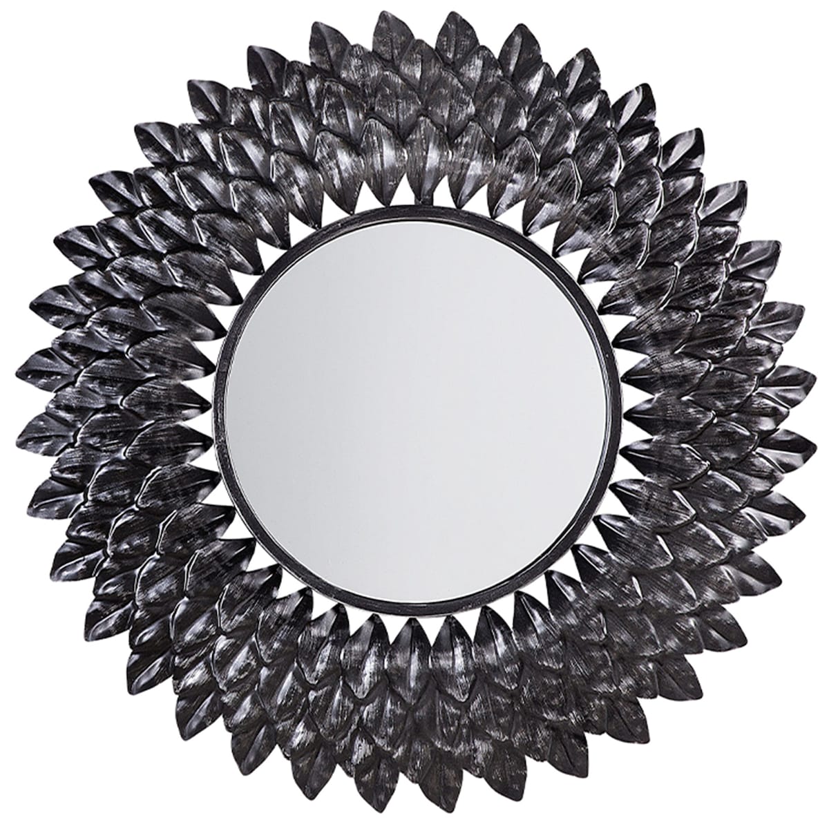 Lustro ścienne LARRAU 70 cm 70 cm Metal Srebrny