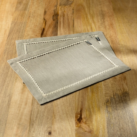 Podkładka z koronką 30x40 cm 2 szt. 30x40 lniany