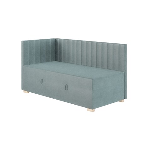 Mesonica Łóżko Snugi, linie błękitne, 90x200, Lewostronne