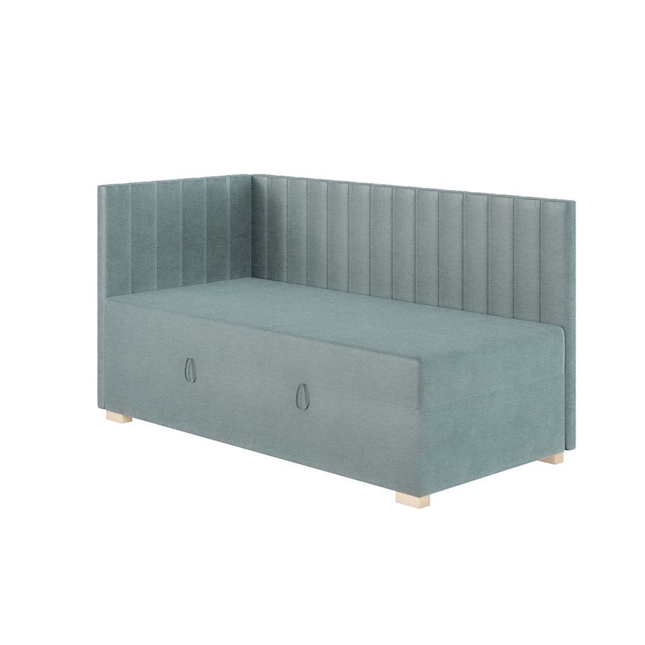 Mesonica Łóżko Snugi, linie błękitne, 90x200, Lewostronne