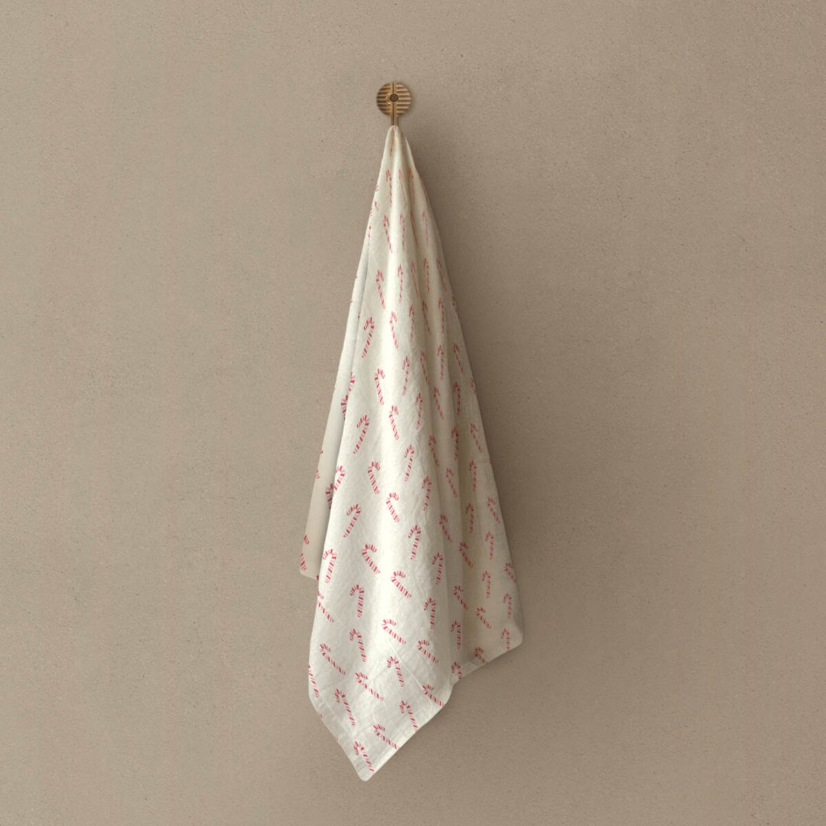 Ręcznik kuchenny świąteczny - Laski cukrowe 50x70 cm