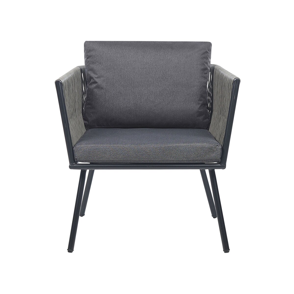 Zestaw mebli balkonowych z poduszkami GARGANO Technorattan Szary